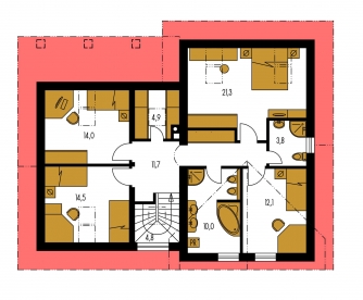 Floor plan of second floor - COMFORT 149